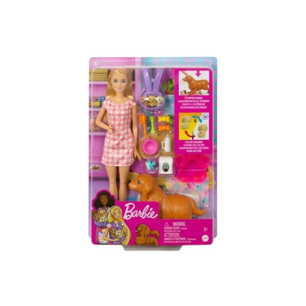 Barbie Ve Yeni Doğan Köpekler Oyun Seti Hck75