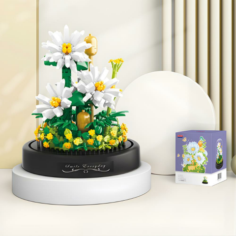 Fanus Blok Çiçek - Papatya 490 Parça