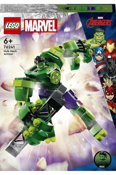 LEGO ® Marvel Hulk Robot Zırhı 76241 -6 Yaş ve Üzeri için Koleksiyonluk Oyuncak Yapım Seti(138 Parça)