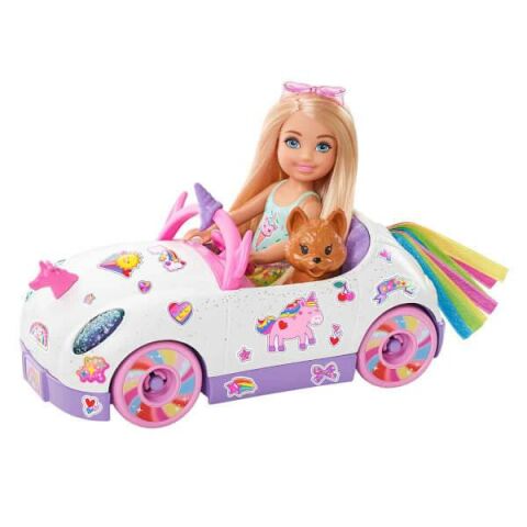Barbie Club Chelsea Bebek ve Arabası GXT41