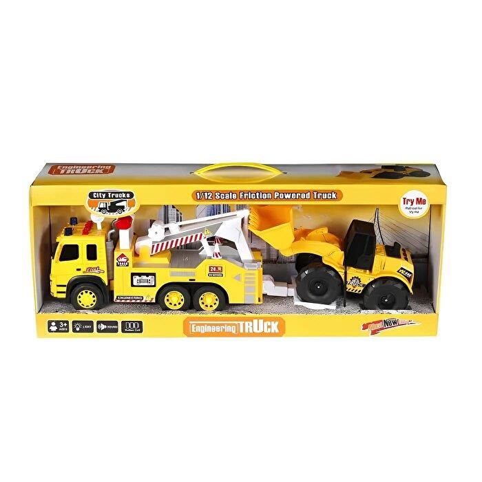 Kutuda Sesli Işıklı Çekici Kamyon İş Makinası