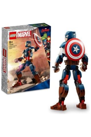 LEGO Marvel Kaptan Amerika Yapım Figürü 76258