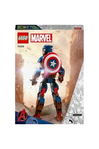 LEGO Marvel Kaptan Amerika Yapım Figürü 76258