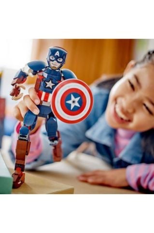 LEGO Marvel Kaptan Amerika Yapım Figürü 76258