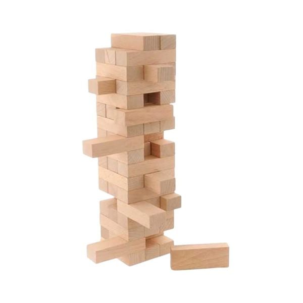 Jenga Eğitici Ahşap Denge Oyunu - 54 Parça Blok