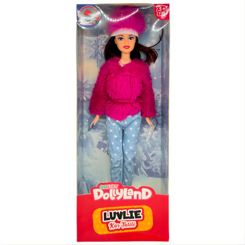 Manken Bebek Kışlık Elbise Kutulu