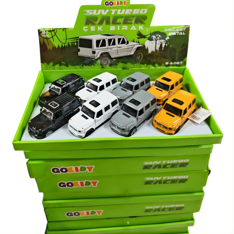 Diecast Metal Çek Bırak Jip Go63