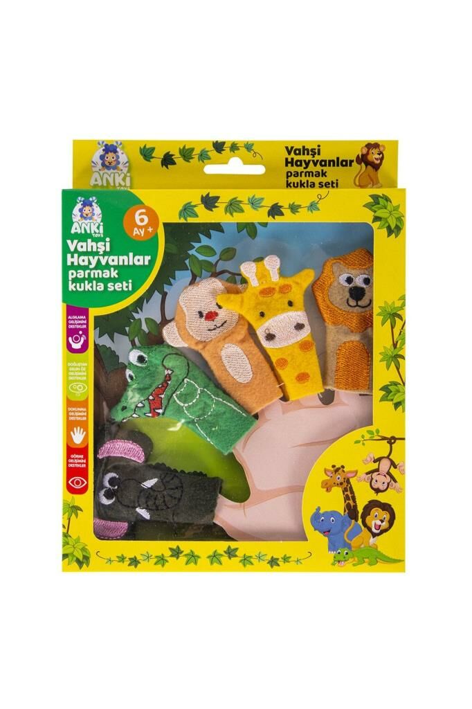 Vahşi Hayvanlar Parmak Kukla Seti