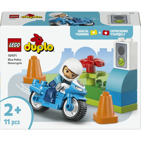 LEGO® DUPLO® Kasabası Mavi Polis Motosikleti 10471