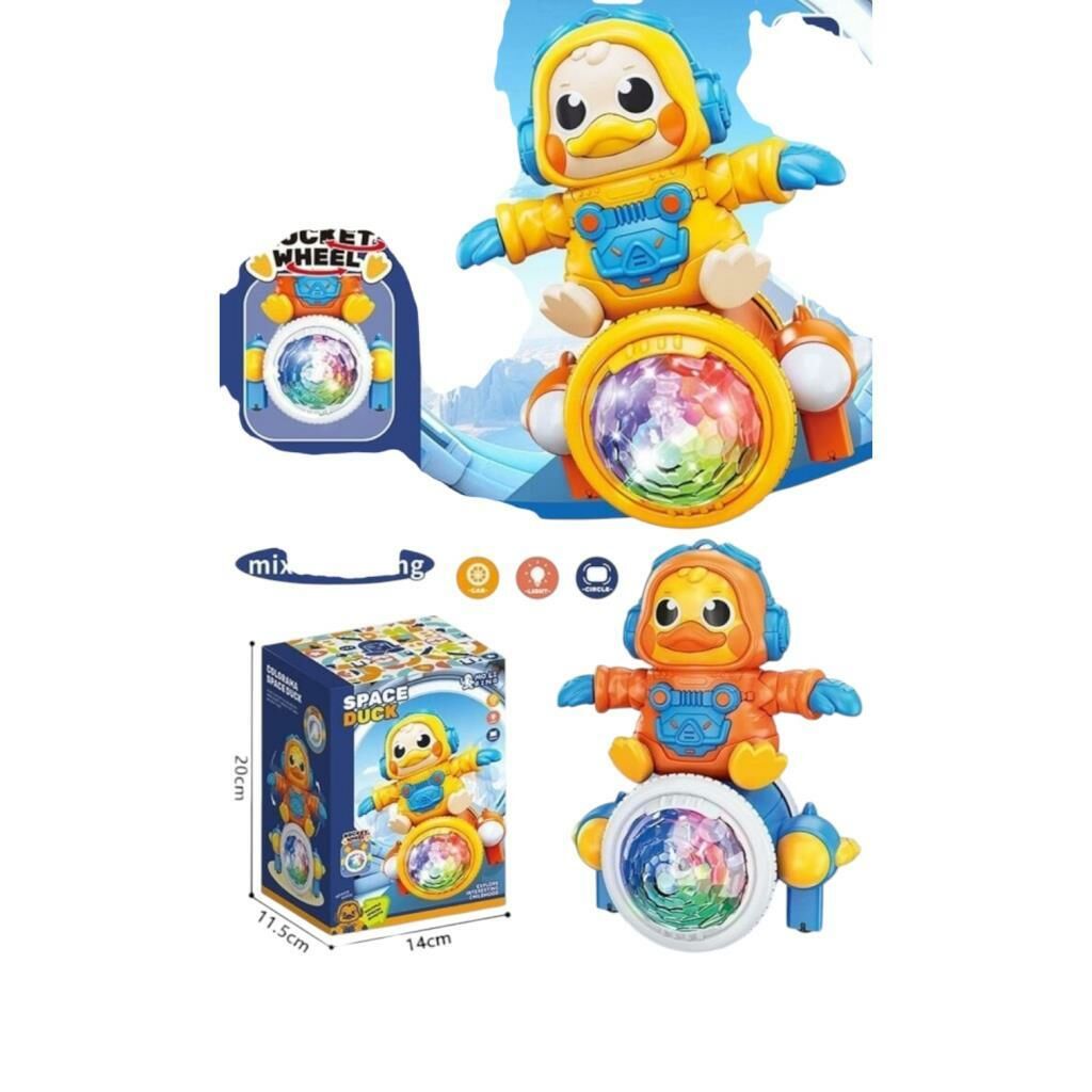 Kutulu Işıklı Müzikli Yürüyen Ördek