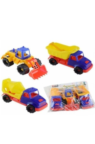 Kette Üçlü Mini Inşaat Yol Seti