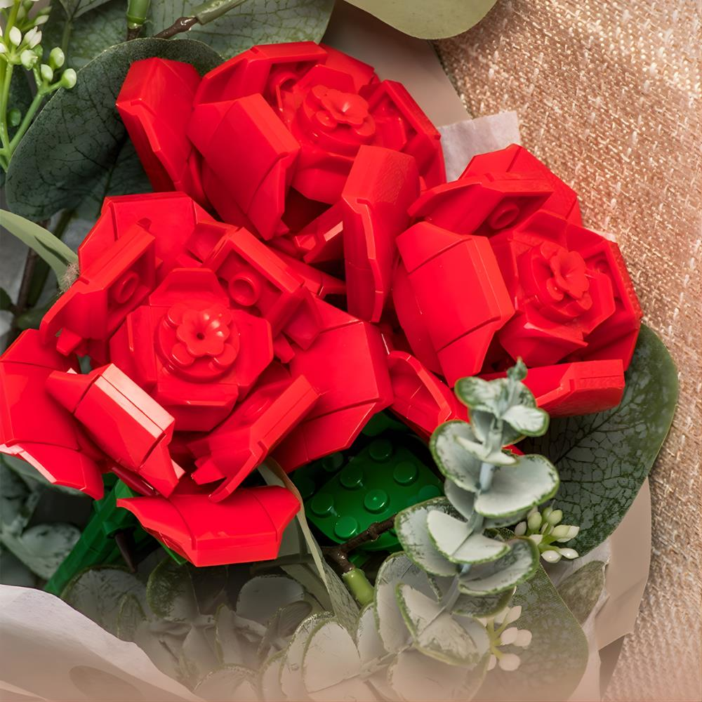 SH Blok Oyunu Buket Kırmızı Çiçek