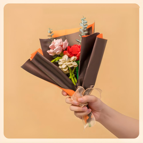 SH Blok Oyunu Buket Kırmızı Çiçek