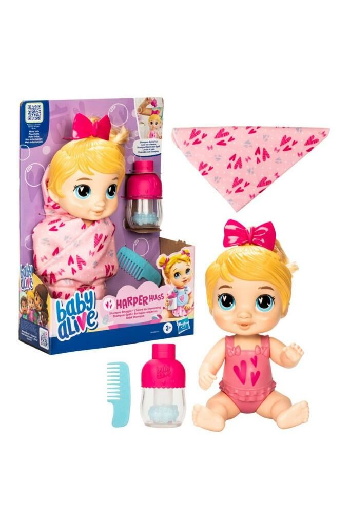 Baby Alive Şampuanla ve Sarıl Harper Hugs