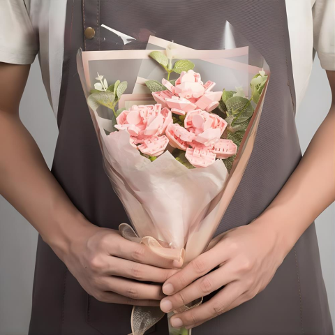 SH Blok Oyunu Buket Pembe Çiçek