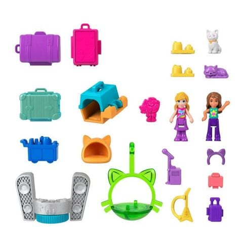 Polly Pocket Minik Kedi Hava Yolları Oyun Seti HWP19