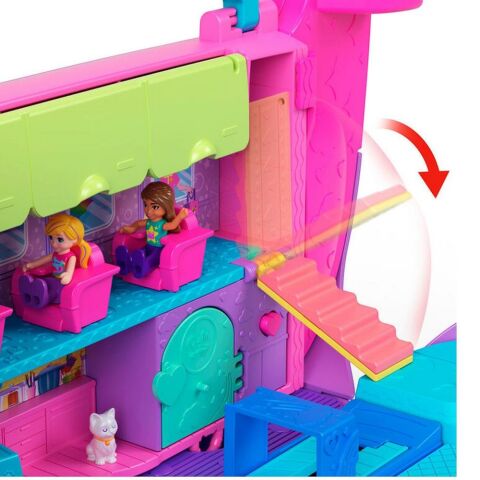 Polly Pocket Minik Kedi Hava Yolları Oyun Seti HWP19