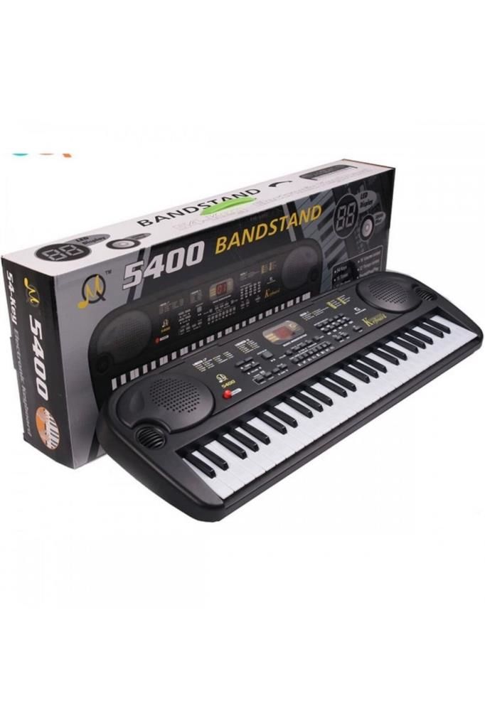 Elektronik Klavye Mikrofonlu 54 Tuşlu Müzikal Piyano Org