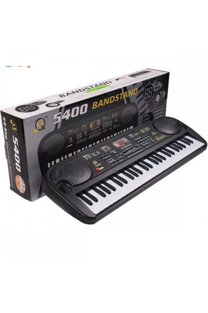 Elektronik Klavye Mikrofonlu 54 Tuşlu Müzikal Piyano Org