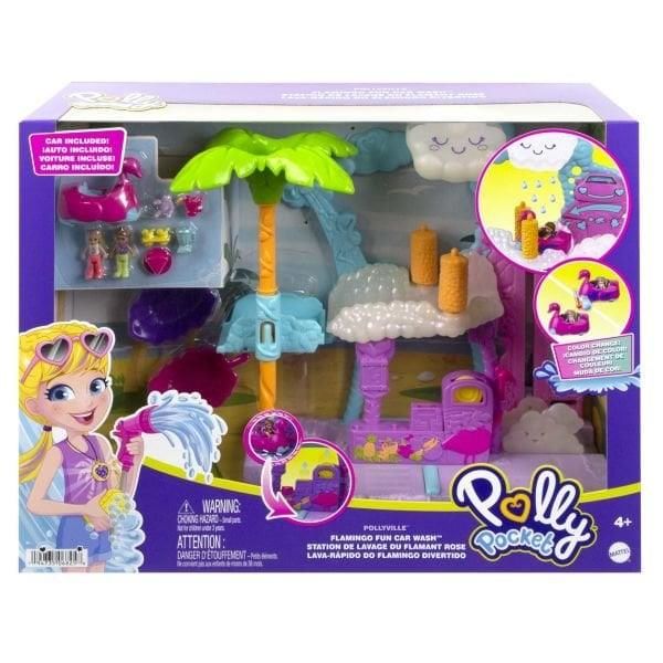 Polly Pocket Flamingo Araba Su Eğlencesi Seti Mtl-Hhj05