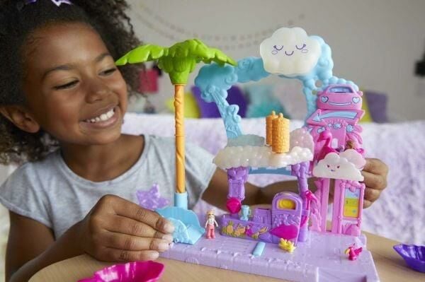 Polly Pocket Flamingo Araba Su E§lencesi Seti Mtl-Hhj05