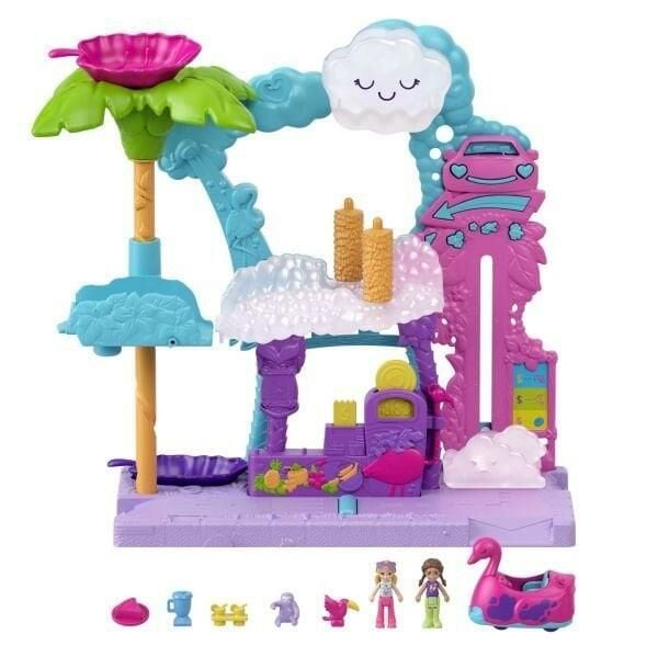 Polly Pocket Flamingo Araba Su E§lencesi Seti Mtl-Hhj05