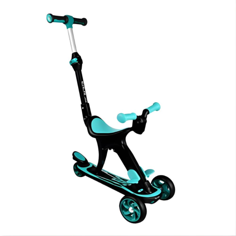 Cool Wheels 3 in 1 Yönlendirmeli Scooter Mavi