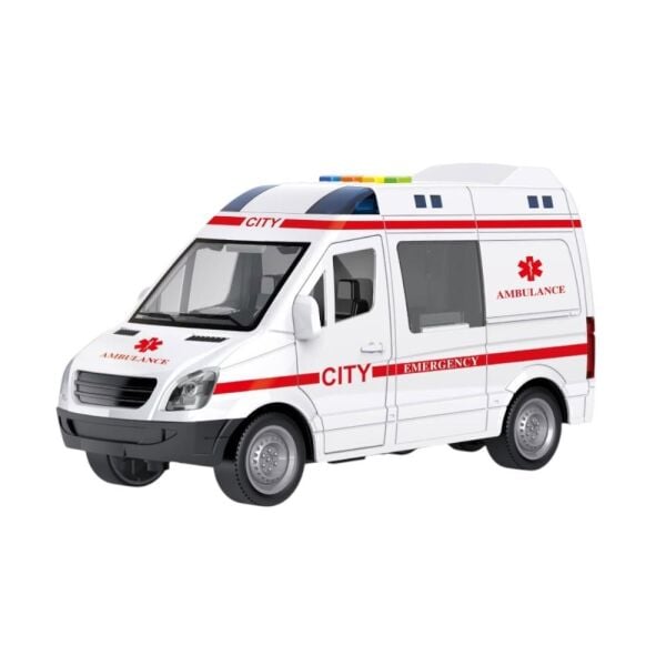 1:16 Sürtmeli Sesli Işıklı Ambulans / Polis Arabası