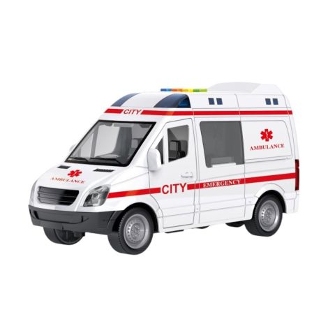 1:16 Sürtmeli Sesli Işıklı Ambulans / Polis Arabası