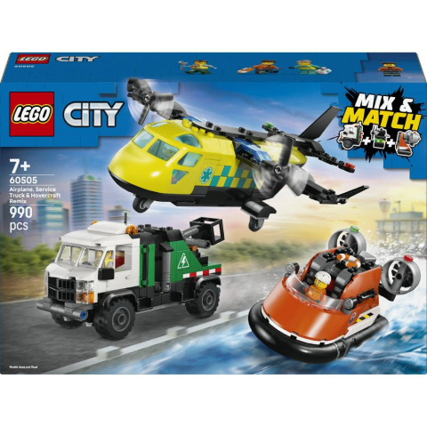LEGO® City Uçak, Servis Kamyonu ve Hoverkraft Karışımı 60505