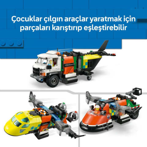 LEGO® City Uçak, Servis Kamyonu ve Hoverkraft Karışımı 60505