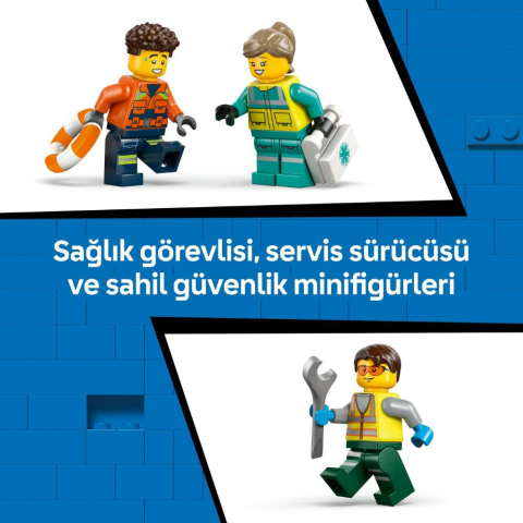 LEGO® City Uçak, Servis Kamyonu ve Hoverkraft Karışımı 60505