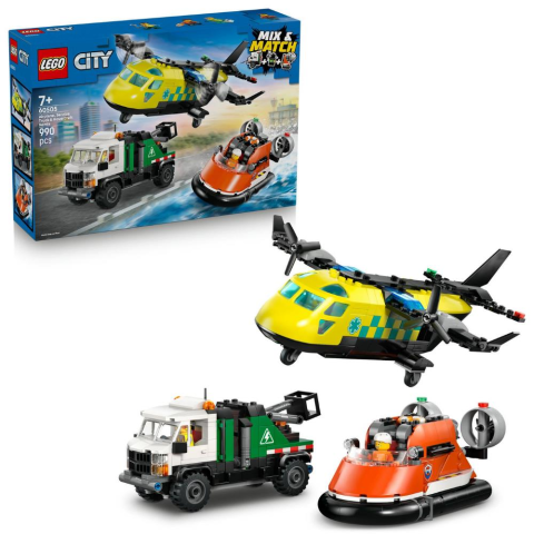 LEGO® City Uçak, Servis Kamyonu ve Hoverkraft Karışımı 60505