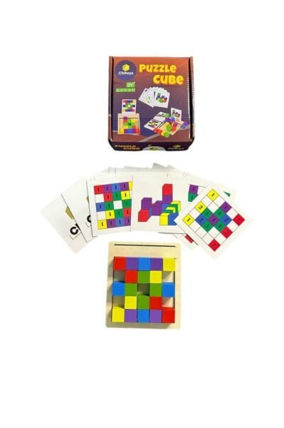 Chitoys Ahşap Eğitici Oyuncak Puzzle Cube