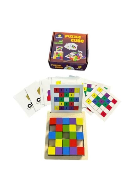 Chitoys Ahşap Eğitici Oyuncak Puzzle Cube