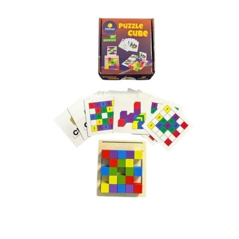 Chitoys Ahşap Eğitici Oyuncak Puzzle Cube