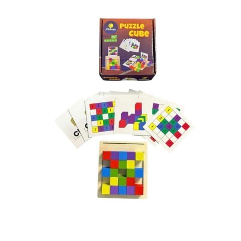 Chitoys Ahşap Eğitici Oyuncak Puzzle Cube