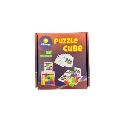 Chitoys Ahşap Eğitici Oyuncak Puzzle Cube