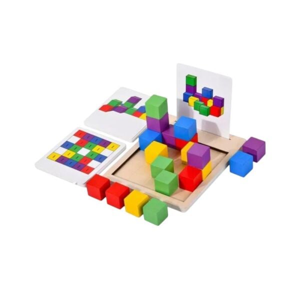 Chitoys Ahşap Eğitici Oyuncak Puzzle Cube