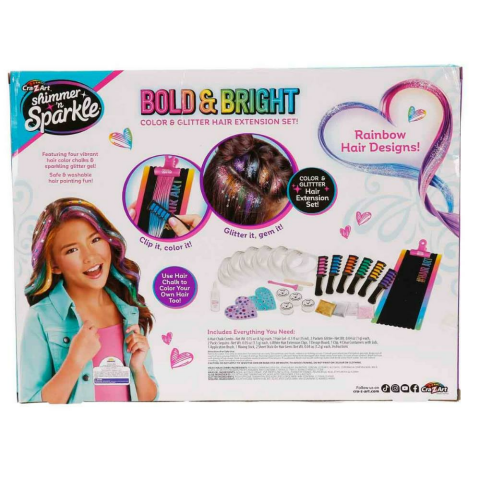 Cra-Z-Art Shimmer N Sparkle Deluxe Saç Tasarım Stüdyosu Seti