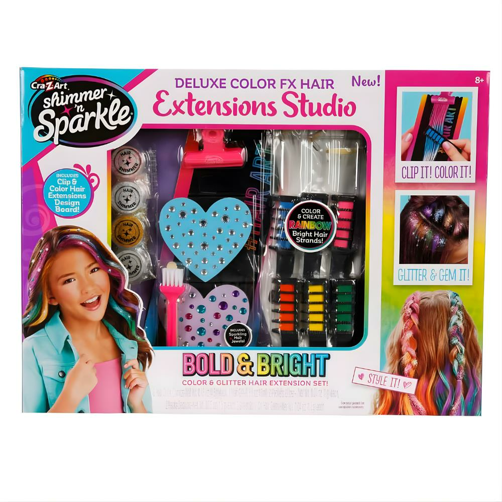 Cra-Z-Art Shimmer N Sparkle Deluxe Saç Tasarım Stüdyosu Seti