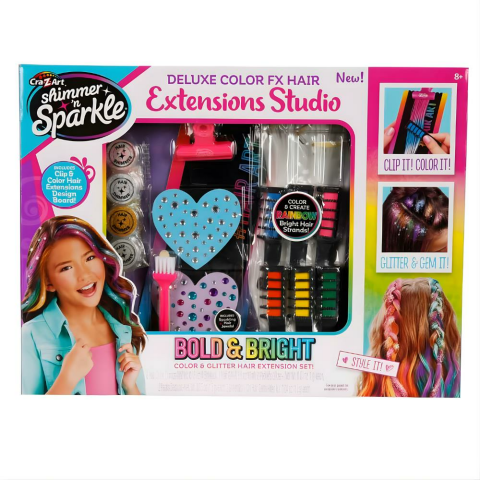 Cra-Z-Art Shimmer N Sparkle Deluxe Saç Tasarım Stüdyosu Seti
