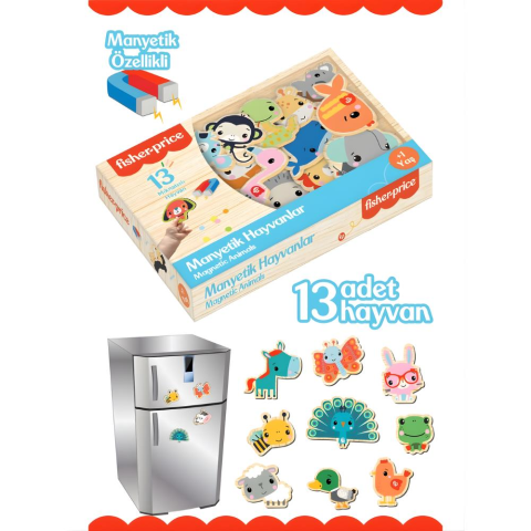 Fisher Price Manyetik Hayvanlar 13 Parça