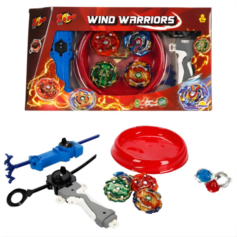 Zapp Toys Rüzgar Savaşçıları 4’lü Topaç Seti