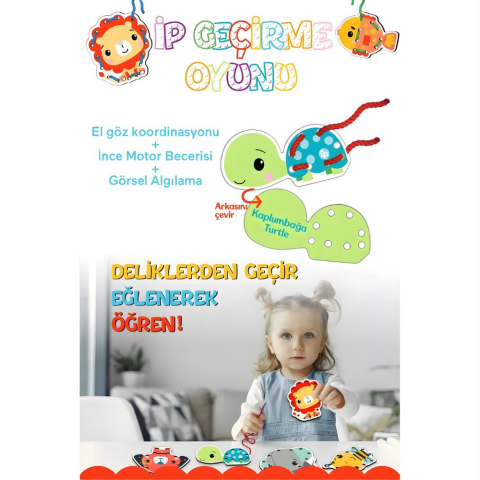 Fisher Price İp Geçirme Oyunu Lacing Game
