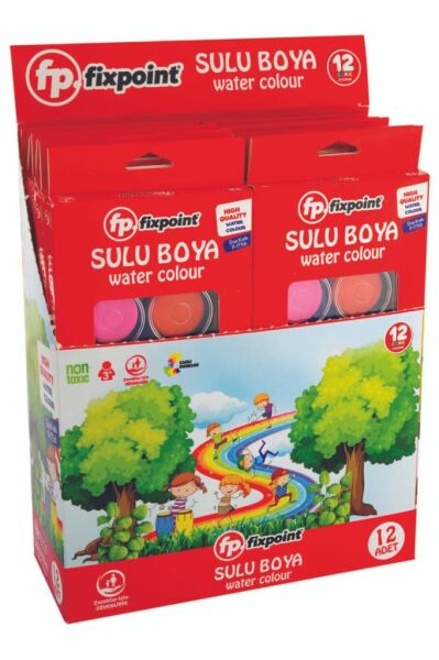FixPoint 12 Renk Sulu Boya (1 Adet)