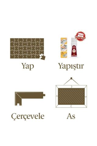 Art Puzzle Atatürk Ve Anıtkabir 1000 Parça Çerçeveli Puzzle