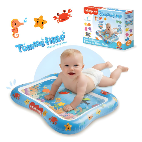 Fisher-Price Fisher Price-Dıytoy Tummy Time Aktiviteli Su Matı
