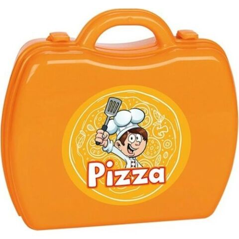 Aksesuarlı Çantalı Pizza Seti 34 Parça Turuncu