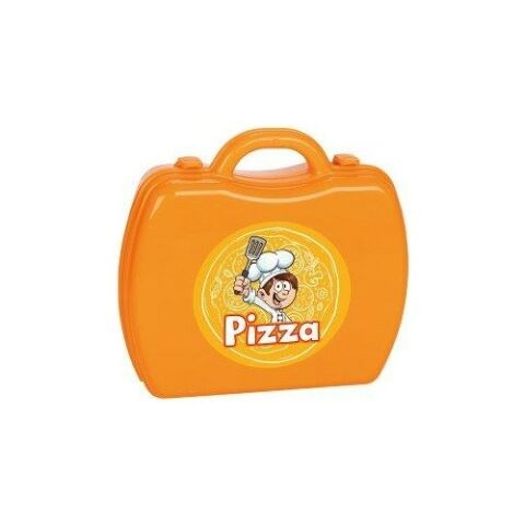 Aksesuarlı Çantalı Pizza Seti 34 Parça Turuncu